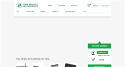Desktop Screenshot of onesourceofficeproducts.com